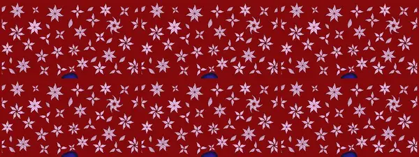 Hediye ambalaj kağıdı, tebrik kartları, posterler ve pankart tasarımı. Kırmızı renkte çiçekler. Raster düz çiçek çizim deseni.