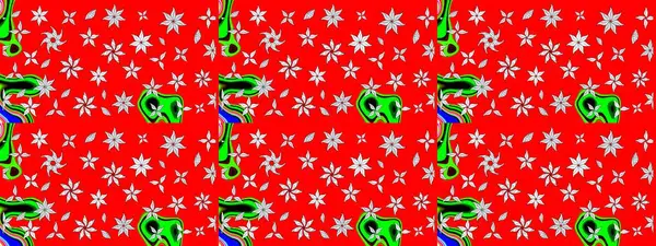 Çiçekli karalama şeklinde Raster çiçek deseni. Nazik, narin çiçek arkaplanı. Kırmızı renkte çiçekler.