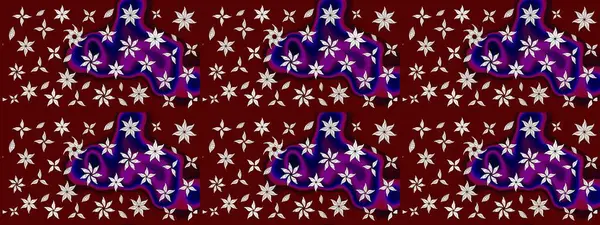 Güzel kumaş deseni. Düz Çiçek Elementleri Tasarımı. Renkli Bahar Teması eskiz kalıbı. Raster illüstrasyonunda çiçek deseni çizimi.