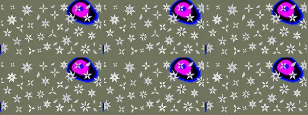 Raster illüstrasyonu. Organik motif arka planı. Çizim kalıbı. Ultraviyole kumaş deseni.