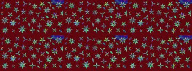 Kırmızı renkte çiçekler. Nazik, sevimli çiçek arkaplanı. Raster çiçek desenli ve çiçekli..