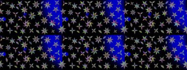 Renkli siyah çizim kalıbı. Elle çizilmiş sonbahar çiçeği deseni. Doodle tarzı. Siyah renkli çiçekler. Tekstil ve kapak tasarımı için mükemmel.