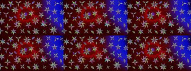 Küçük çiçekteki sevimli çiçek deseni. Raster illüstrasyonu. Raster deseni. Kahverengi renklerde. Soyut çiçek çizim kalıbı arkaplanı.