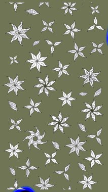 Çiçekli çiçek deseni, suluboya. Raster deseni. Küçük çiçekte güzel bir çiçek deseni..