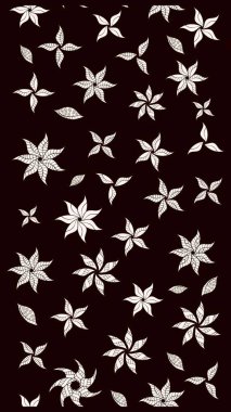 Çiçek arkaplan. Çizim raster deseni. Güzel kumaş deseni.