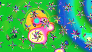 Raster illüstrasyonu. Küçük çiçekteki sevimli çiçek deseni. Güzel kumaş deseni. Güzel karalamalı çiçek deseni çiz..