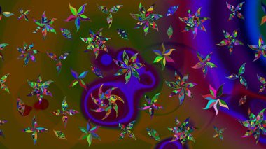 Raster - stok. Eskiz arkaplan modeli. Suluboya, elle çizilmiş. Vadinin çiçekleri kahverengi renklerde.