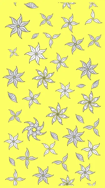 Çiçek deseni. Flower eskiz arka planı. Şatafatlı bahar bahçesi dokusu. Raster illüstrasyonu.