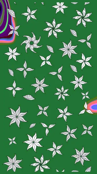 Çiçekli bahar çiçekleri. Küçük çiçekte güzel bir desen. Küçük renkli çiçekler. Moda baskıları için zarif bir şablon. Motley illüstrasyonu.