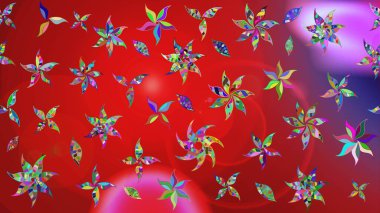 Ultraviyole kumaş deseni. Çizim kalıbı. Organik motif arka planı. Raster illüstrasyonu.