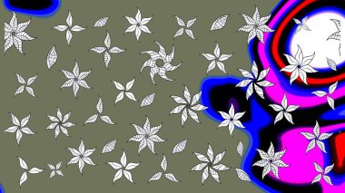 Çiçeğin suluboya çizimlerinin mükemmel deseni. Eski model. Suluboya çizim kalıbı. Dekorasyon ve tasarım için güzel bir desen. Moda baskısı. Raster illüstrasyonu.