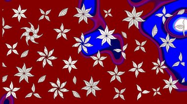 Raster illüstrasyonu. Tekstil veya kitap kapakları, imalat, duvar kağıtları, baskı, hediye paketi ve yapıştırma kitabı için çiçek eskizi geçmişi. Küçük ölçekli çiçeklerdeki basit sevimli desen.