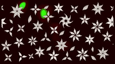 Çiçek deseni. Raster illüstrasyonu. Chichi 'nin kumaş kalıbını çiz. Renkli Bahar Teması eskiz kalıbı. Düz Çiçek Elementleri Tasarımı.