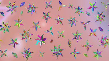 Organik motif arka planı. Çizim kalıbı. Raster illüstrasyonu. Ultraviyole kumaş deseni.