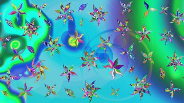 Botanik çizim kalıbı. Organik elementler. Suluboya etkisi. Raster deseni.