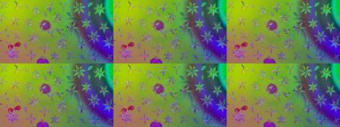 Raster Moda kumaş deseni. Şirin çiçekler. Çizgi çizimi deseni.