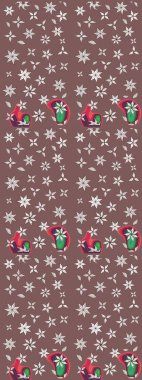 Zentangle soyut çiçekleri. Karalama çiçeği. Raster illüstrasyonu. Güzel kumaş deseni. Renkli Bahar Teması eskiz kalıbı. Düz Çiçek Elementleri Tasarımı.