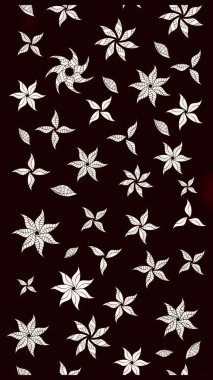 Raster suluboya çiçek deseni, narin çiçekler, siyah çiçekler, tebrik kartı şablonu. Raster Güzel kumaş deseni.