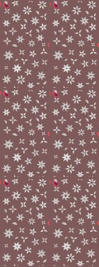 Raster illüstrasyonu. Renkli Bahar Teması eskiz kalıbı. Düz Çiçek Elementleri Tasarımı. Şirin çiçek elementleri. Çizim deseni Modaya uygun kumaş deseni.