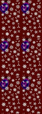 Düz Çiçek Elementleri Tasarımı. Kırmızı renkte çiçekler. Renkli Bahar Teması eskiz kalıbı. Çiçek desenli eskiz, yaz çiçekleri..