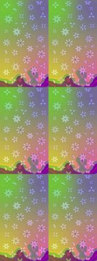 Raster stili kumaş deseni. Çiçekler suluboya çizim deseni.