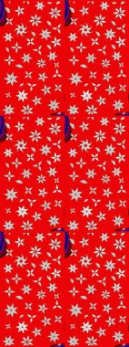 Raster illüstrasyonu. Raster illüstrasyonundaki çiçek desenli çizim. Kırmızı renklerde. Güzel kumaş deseni.