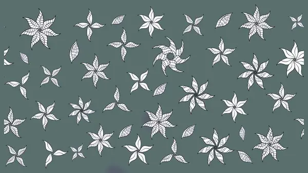 Raster güzel bir çiçek deseni çizmiş. Bahar mevsimi. Tatil havası. Nazik romantik baskı.