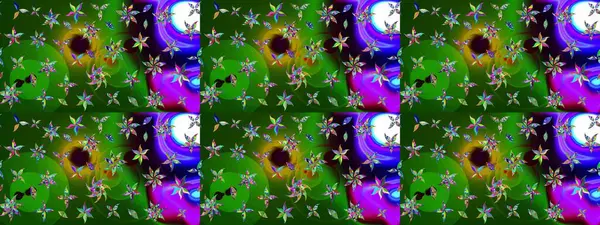 Güzel suluboya yaz çiçekleri deseni..