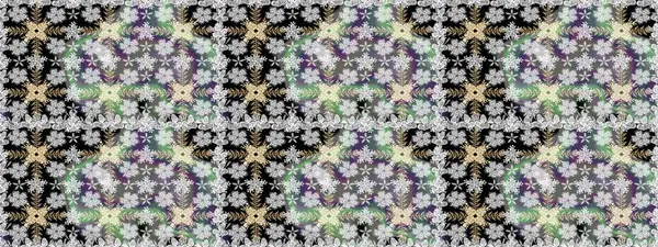 Sevimli çiçek raster deseni. Renkli Bahar Temalı Kusursuz Arkaplan. Düz Çiçek Elementleri Tasarımı. Gri renkli çiçekler.