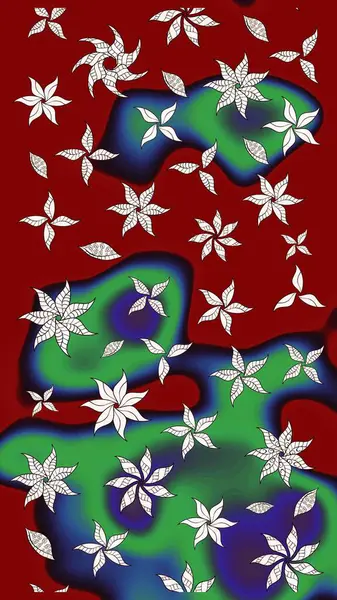 Tony 'nin kumaş kalıbını çiz. Küçük çiçekteki sevimli çiçek deseni. Raster illüstrasyonu. Modaya uygun kumaş deseni.