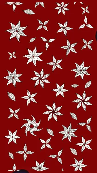 Çizgi çizimi kalıbı. Raster Moda kumaş deseni. Şirin çiçekler..