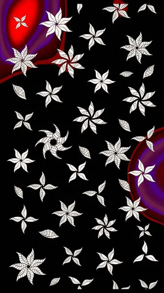 Çocuk stili. Çiçekli eskiz arkaplanı. Düz Çiçek Elementleri Tasarımı. Renkli Bahar Teması çizim şablonu.