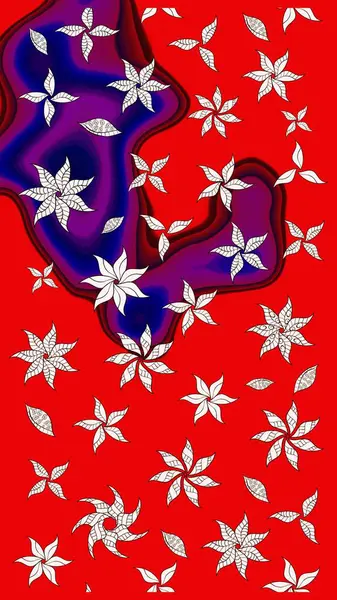 Düz Çiçek Elementleri Tasarımı. Raster illüstrasyonu. Renkli Bahar Teması eskiz kalıbı. Güzel kumaş deseni. Zentangle soyut çiçekleri. Çiçek tozu..