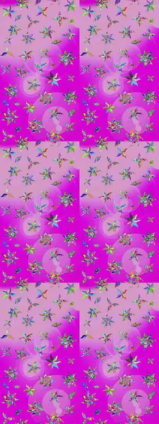 Çiçekli karalama şeklinde Raster çiçek deseni. Yumuşak, bahar çiçekli arka plan. Tarafsız renklerde çiçekler.