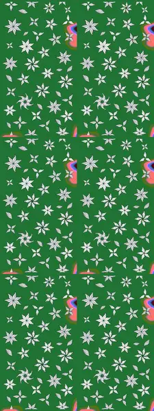 Raster illüstrasyonu. Kumaş, tekstil, duvar kağıdı baskısı için. Tomurcukları çiçek olan sevimli bir çiçek deseni. Eski usul. Raster. Taslak arkaplan.