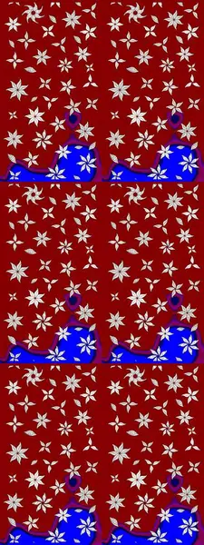 Kırmızı renkte çiçekler. Çiçek desenli eskiz, darbeler, sıçramalar, yaz çiçekleri. Raster illüstrasyonu.