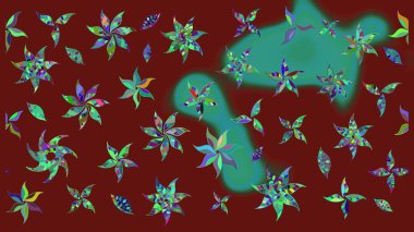 Yumuşak pamuk tasarımı. Yumuşak fayans. Klasik çiçek desenli. Raster 'ın taze dokusu. Paketleme, tekstil, duvar kağıdı için çiçek arkaplanı.