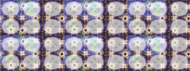 Kar tanelerinin soyut arkaplanlı Noel şablonu. Raster illüstrasyonu. Noel ve yeni yıl moda baskıları için tatil tasarımı. Tarafsız, mor ve gri kar taneleri.