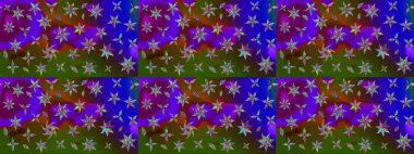 Yeşil renkli çiçekler. Renkli Bahar Teması eskiz kalıbı. Güzel çiçek deseni. Düz Çiçek Elementleri Tasarımı.