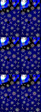 Çiçek deseni. Flower eskiz arka planı. Raster illüstrasyonu. Şatafatlı bahar bahçesi dokusu.