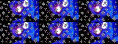 Raster Henna dövme stili. Tekstil, tebrik kartı, boyama kitabı, telefon kılıfı baskısı için kullanılabilir. Etnik Mandala süsü. Hint çiçekli desenli şal desenli..