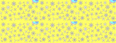 Paisley el çizimi elementler. Fantezi çiçekli eskiz deseni, doğal duvar kağıdı, çiçek desenli kıvrım çizimi. Ev dekoru.