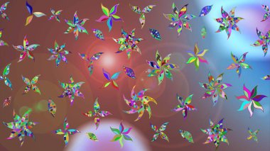 Kahverengi renkli çiçekler. Nazik, sevimli çiçek arkaplanı. Raster çiçek desenli ve çiçekli..