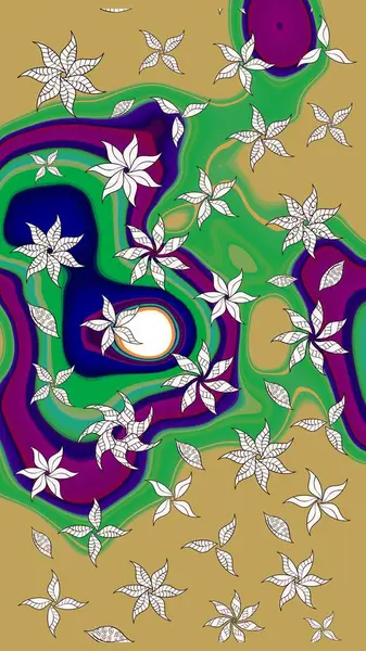 Çizim çiçek deseni duvar kağıdı, web sitesi arka planı, ambalaj kağıdı, davetiye, broşür, afiş veya web sitesi için kullanılabilir. Karalama elementleri. El çizimi Raster illüstrasyonu.