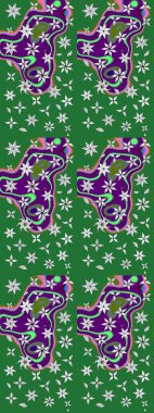 Yeşil renkte zarif çiçek buketi suluboya. Renkli Bahar Teması eskiz kalıbı. Düz Çiçek Elementleri Tasarımı. Raster illüstrasyonu.