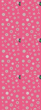 Tomurcukları çiçek olan sevimli bir çiçek deseni. Eskiz geçmişi. Raster illüstrasyonu. Kumaş, tekstil, duvar kağıdı baskısı için. Eski usul. Raster..