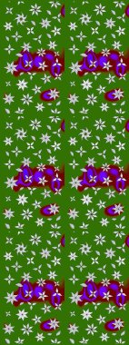 Yeşil lale çiçekli Raster eskiz deseni. Doğal kozmetik ürünleri, parfüm, çiçekçi dükkanı için bahar ihalesi tasarımı. Karşılama ya da düğün geçmişi olarak kullanılabilir. Paket kağıdı için en iyisi..