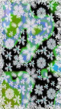 Raster illüstrasyonunda kusursuz çiçek deseni. Tarafsız renklerde çiçekler.