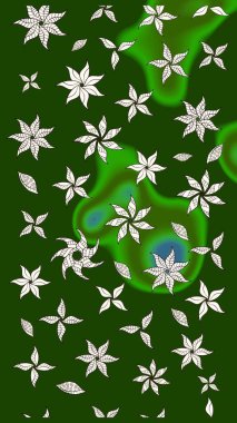 Ultraviyole kumaş deseni. Organik motif arka planı. Raster illüstrasyonu. Çizim deseni.