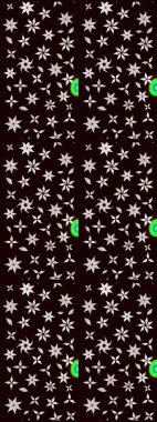 Düz Çiçek Elementleri Tasarımı. Raster illüstrasyonundaki çiçek desenli çizim. Renkli Bahar Teması eskiz kalıbı. Siyah renkte çiçekler.